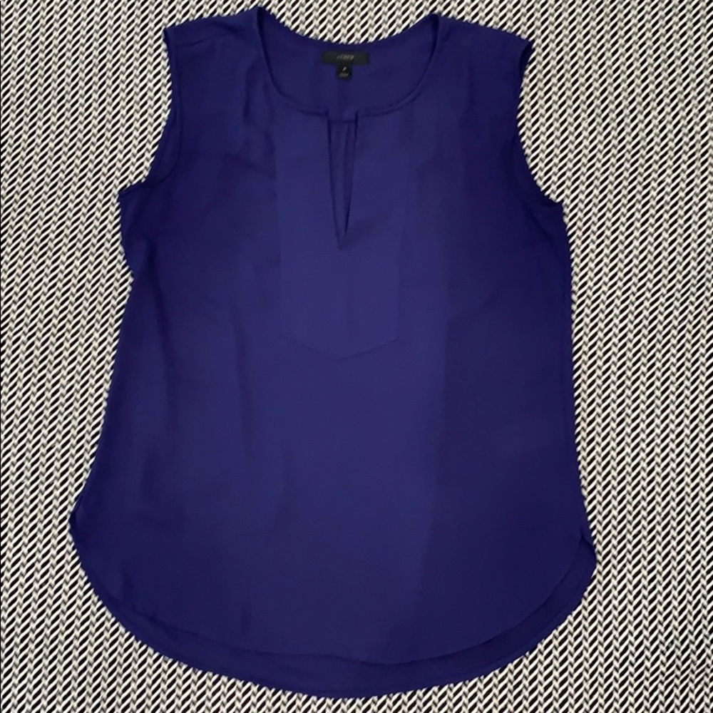 💖5 FOR $25 J Crew Tank Blouse Blue